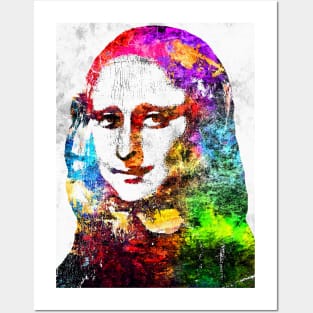 Mona Lisa Grunge Posters and Art